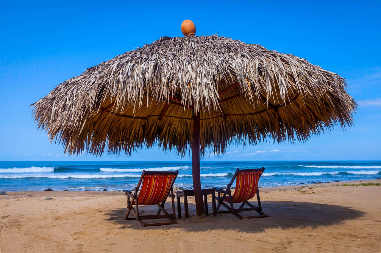 Palapa en Playa Troncones